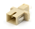 SC Female LC Female Hybrid Beige Plastic Adapter