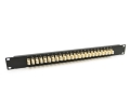 19 1U Panel with 24 Duplex LC Beige Adapters