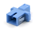 SC Female LC Female Hybrid Blue Plastic Adapter
