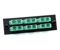 FType Plate with 6 Duplex SC Aqua Adapters