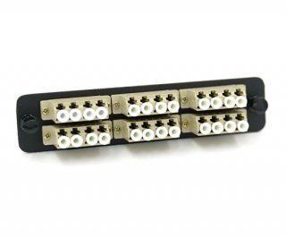 LGX Adapter Plate with 6 Quad LC Beige Adapters