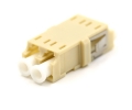 LC Duplex Beige Adapter without Flange