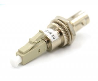 LC Male ST Female 625/125 Hybrid Adapter