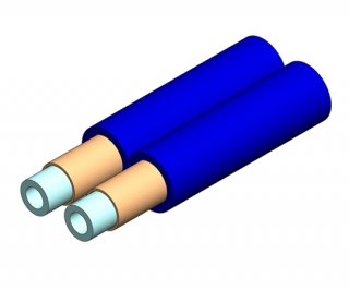 3mm Duplex Furcation Tubing for 900m Blue