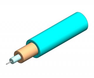 3mm Simplex Multimode OM3 Cable Aqua OFNR