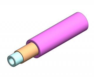 3mm Simplex Furcation Tubing for 900m Rose