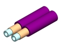 2mm Duplex Furcation Tubing for 900m Purple