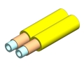 2mm Duplex Furcation Tubing for 900m Yellow