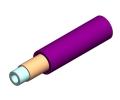2mm Simplex Furcation Tubing for 900m Purple