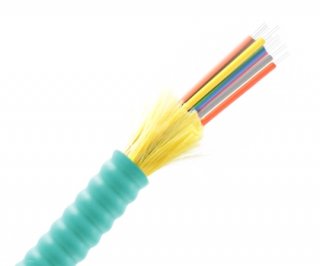 8 Fiber Armored Distribution Cable OM3 OFNP