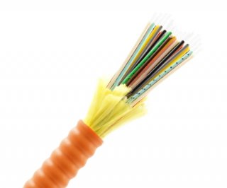 48 Fiber Armored Distribution Cable OM1 OFNR