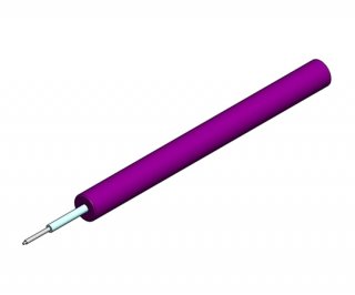 09mm Tight Buffer Multimode OM1 Cable Purple