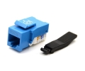 Cat5e Keystone Jack Toolless Type Blue
