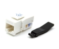 Cat5e Keystone Jack Toolless Type White