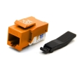 Cat5e Keystone Jack Toolless Type Orange