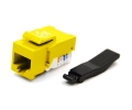 Cat5e Keystone Jack Toolless Type Yellow