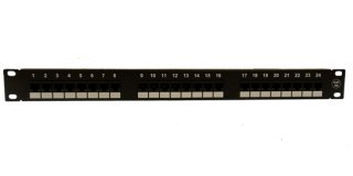 Cat6A 24 Port Unshielded 1U Copper Patch Panel
