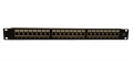 Cat6A 24 Port Unshielded 1U Copper Patch Panel Krone IDC