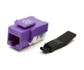 Cat6 Keystone Jack Toolless Type Purple