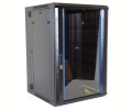 18U Wall Mount Equipment Cabinet Vented Border Double