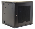 12U Wall Mount Equipment Cabinet Mesh Door Double
