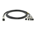 Arista Networks CABQS3M Compatible 40G QSFP to SFP DAC Cable