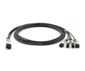 Huawei QSFP4SFP10GCU2M Compatible 40G QSFP to SFP DAC Cable