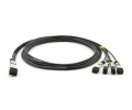 Huawei QSFP4SFP10GCU1M Compatible 40G QSFP to SFP DAC Cable