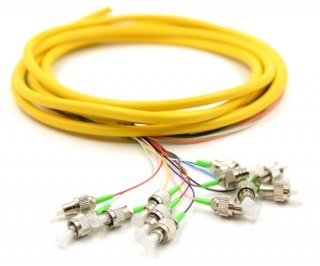 3m 12 Fiber FC/APC Pigtail Singlemode OS2