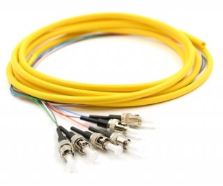 3m 6 Fiber ST Pigtail Singlemode OS2