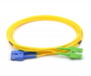 20m SC to SC/APC Duplex Singlemode Patch Cable