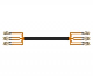6 Fiber Multimode OM1 Custom Indoor/Outdoor Fiber Cable Assembly