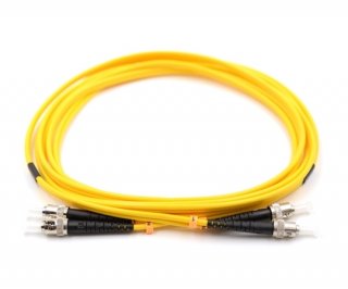 15m ST to ST Duplex Singlemode Armored Fiber Cable