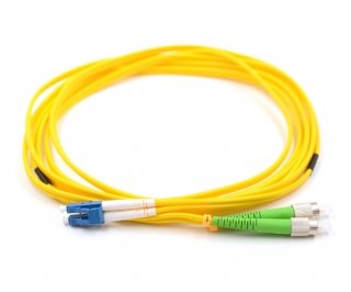1m LC to FC/APC Duplex Singlemode Patch Cable