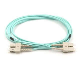 10m SC to SC Duplex OM3 Armored Fiber Cable