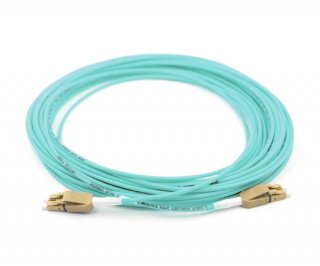 15m LC to LC Duplex OM3 Uniboot Patch Cable