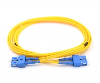 6m SC to SC Duplex Singlemode Armored Fiber Cable