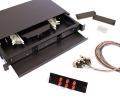 24 Fiber ST 9/125 1U Splicing Patch Panel Kit