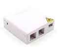 2 Fiber Wall Outlet Box with 4 Ports1 SC Adapter 1 RJ45 and 1 RJ11  2 Fiber Wall Outlet Box with 4 Ports1 SC Adapter 1 RJ45 and 1 RJ11