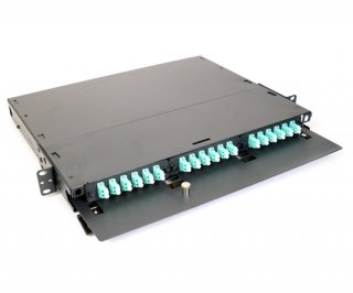 1U 19 Patch Panel for 3 LGX Adapter Plates