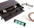 24 Fiber LC OM3 50/125 1U Splicing Patch Panel Kit