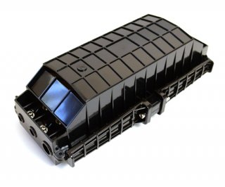 72 Fiber Inline Splice Enclosure 6 Port 3 Tray
