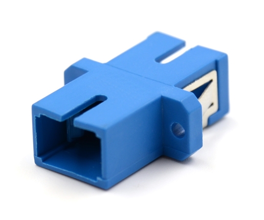 SC Simplex Blue Adapter with Flange SC Simplex Blue Adapter with Flange