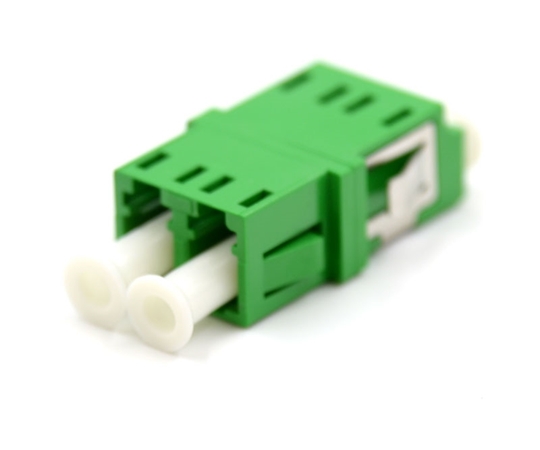 LC Duplex Green Adapter without Flange  LC Duplex Green Adapter without Flange