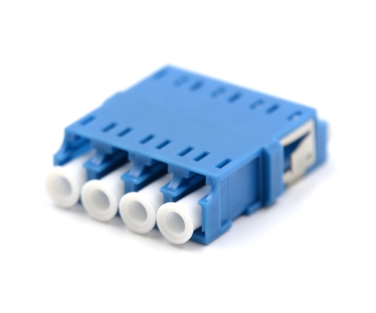 LC Quad Blue Adapter without Flange  LC Quad Blue Adapter without Flange