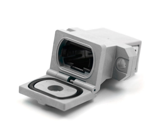 Shuttered Gray MTP Adapter Std Footprint Shuttered Gray MTP Adapter Std Footprint