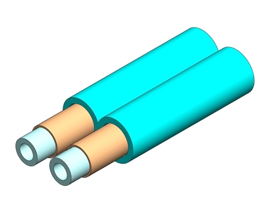 2mm Duplex Furcation Tubing for 900m Aqua  2mm Duplex Furcation Tubing for 900m Aqua