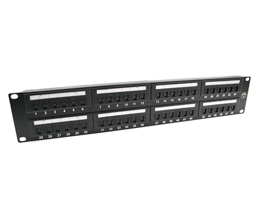 Cat6 48 Port Unshielded 2U Copper Patch Panel  Cat6 48 Port Unshielded 2U Copper Patch Panel