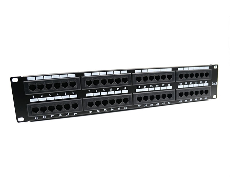 Cat6 48 Port Unshielded 2U Copper Patch Panel