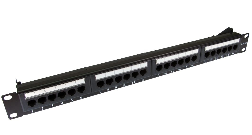 Cat5e 24 Port Unshielded 1U Copper Patch Panel